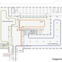 Wien Museum, Rekonstruktion, Erdgeschoss, Erschließengskonzept, Plan