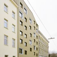 Stratified Townscape, Wohnbau, Ansicht, Fassade, Straße, Foto