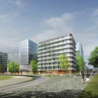 Krieau Viertel Zwei Plus, Campus Office Büro, Ansicht, Rendering