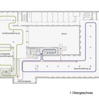 Wien Museum, Rekonstruktion, Obergeschoss, Erschließengskonzept, Plan